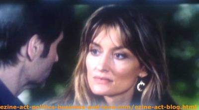 Kern (Natascha McElhone) Trying to Convince Her Husband Hank Moody (David Duchovny) that She Loves Him, But the Way He Lives, Running After Young Girls is a Misery on Californication.