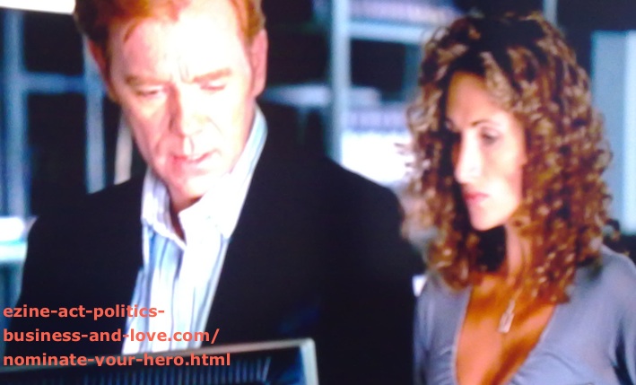 Nominate Your Hero: David Caruso (CSI Miami) with Melina Kanakaredes (CSI New York)