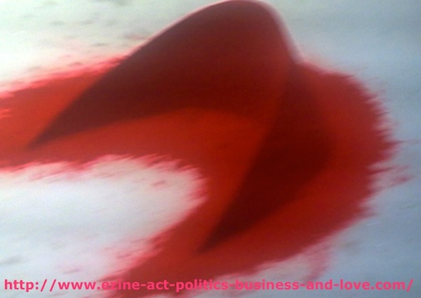 Ezine Acts Comments on Indian Contemporary Artist Anish Kapoor's Red on Ground Cap Shape.