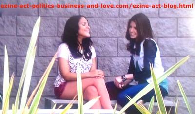 Loren Tate (Brittany Underwood) Talking with Melissa Sanders (Ashley Holliday) in the Hospital, on Hollywood Heights.