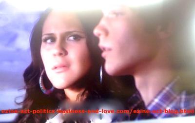 Adam (Nick Krause) While Driving His Love Melissa Sanders (Ashley Holliday) Back from Her Aunt's Home, in Hollywood Heights.