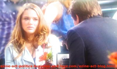 Gus Sanders (Brian Letscher) While He Explained to His Son's Girlfriend, Adriana Masters (Haley King) What Does Family Love Mean and Tried To Convince Her to Help Him Get Out of the Troubles He Made in Hollywood Heights.