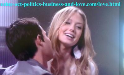 Chloe Carter and Dylan Boyd playing love in Hollywood Heights.