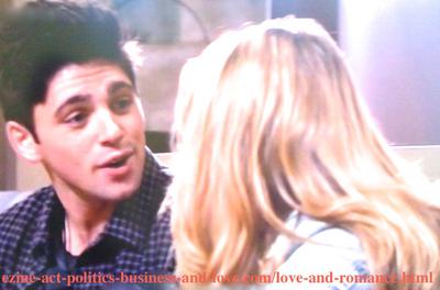 Adriana Masters (Haley King) and her boyfriend Phil Sanders (Robert Adamson) in Hollywood Heights.