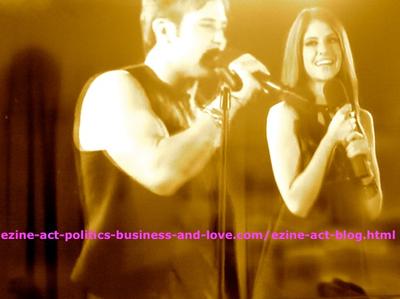 Eddie Duran (Cody Longo) Singing with Loren Tate (Brittany Underwood) in Hollywood Heights.