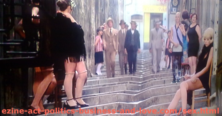 Sex Girls in Marseilles, France in Borsalino Movie, Starring Jean-Paul Belmondo