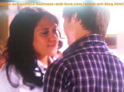 Melissa Sanders (Ashley Holliday) and Her Boyfriend Adam (Nick Krause) in Hollywood Heights.