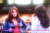 Loren Tate (Brittany Underwood) and Melissa Sanders (Ashley Holliday) in Friendship Love Moment in Hollywood Heights.