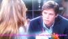 Gus Sanders (Brian Letscher) Asking Adriana Masters (Haley King) to Tell him the Truth about the Crimes she involved in with his Son Phil Sanders (Robert Adamson) in Hollywood Heights.