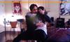 Hank Moody (David Duchovny) Hugging his Beloved Daughter Becca (Madeleine Martin) in the TV Series, Californication.