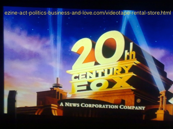 Videotape Rental Store: 20th Century Fox, News Corporation Company.