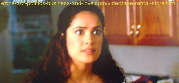 Videotape Rental Store: Fools Rush In Selma Hayek beautiful wide eyes.