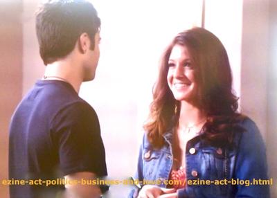Loren Tate (Brittany Underwood) and her Love Eddie Duran (Cody Longo) When Her Video Hit the Roof in Hollywood Heights.