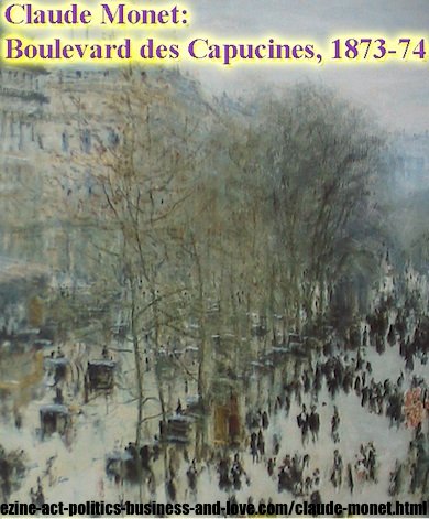 Boulevard des Capucines, French painter, Claude Monet, 1873-74.