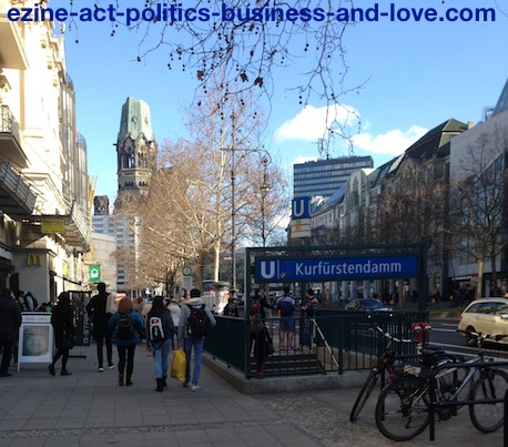 Comments: Walking on the German Markets Street Commenting on German Businesses.