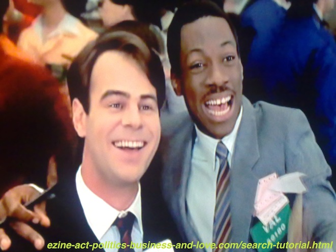 Search Tutorial, Eddie Murphy and Dan Aykroyd in Trading Places