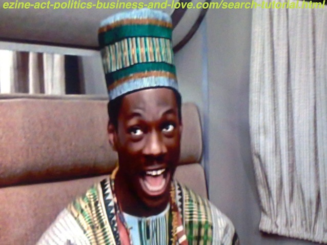 Search Tutorial, Eddie Murphy Dressed in African Traditional Dress
