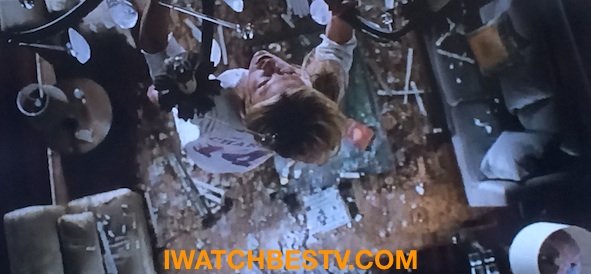 Ezine Acts Galleries: The Obsessed Hanging on the Crystal Ceiling Lights Bar After a Fight with Beyonce, in the Movie.