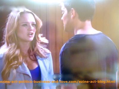 Adriana Masters (Haley King) and Her Boyfriend Phil Sanders (Robert Adamson) in Hollywood Heights.