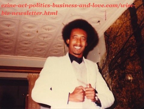 Khalid Osman, years ago while he was journalist and before he started publishing the Wise Biz Newsletter at the Ezine Act