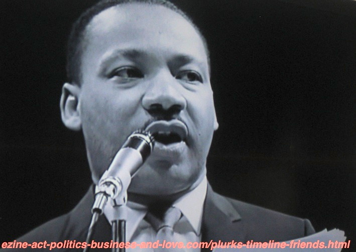 Martin Luther King in One of His Prophetic Prodigious Speeches