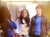 Loren Tate (Brittany Underwood), Melissa Sanders (Ashley Holliday) and Adam (Nick Krause) in Hollywood Heights.